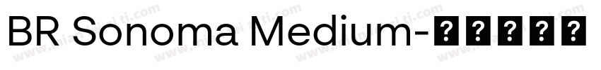 BR Sonoma Medium字体转换